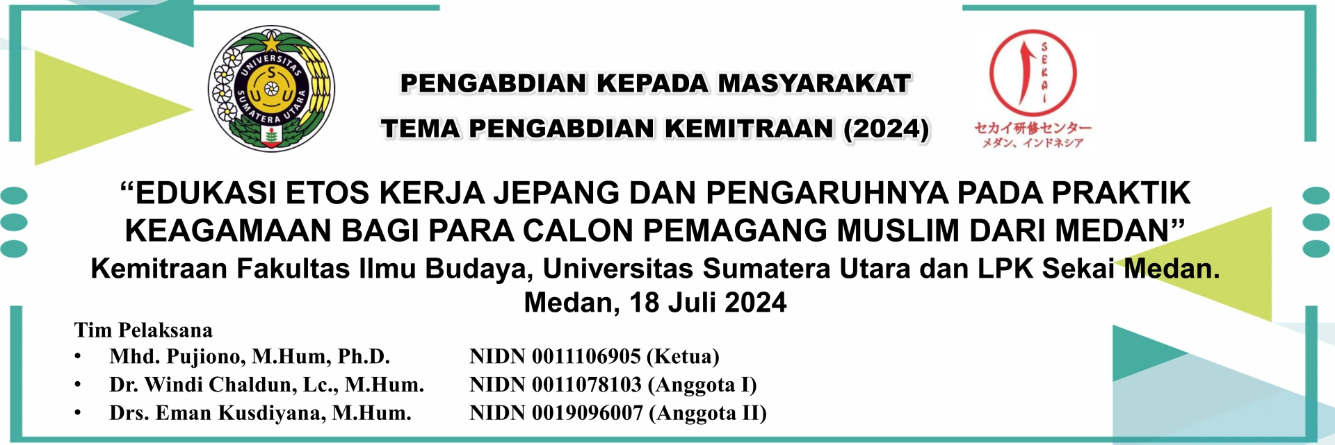 Community Service Partnership FIB USU and LPK Sekai Medan